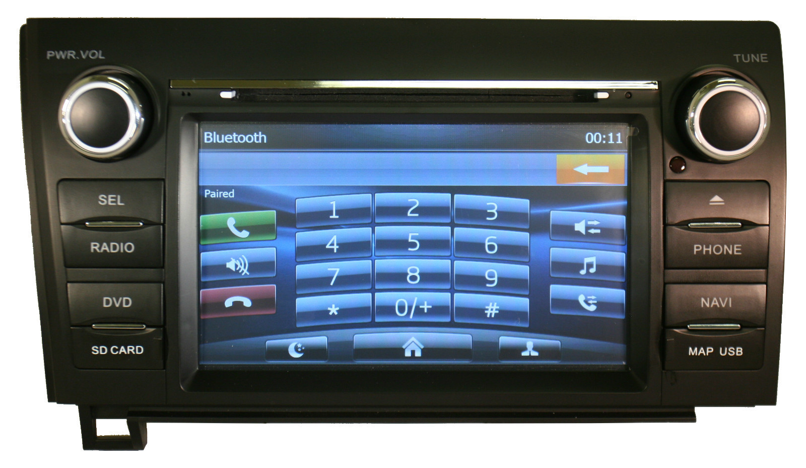 Toyota Tundra 2007-2012 K-Series In-Dash Multimedia Navigation GPS System Radio FM/AM Aux iPod DVD USB CD SD Double Din Bluetooth