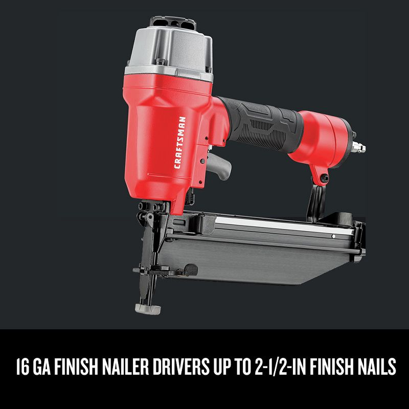 Craftsman CMEC3KITR 0.8 HP 6 Gallon Oil-Free Pancake Air Compressor with 3 Nailers Combo Kit