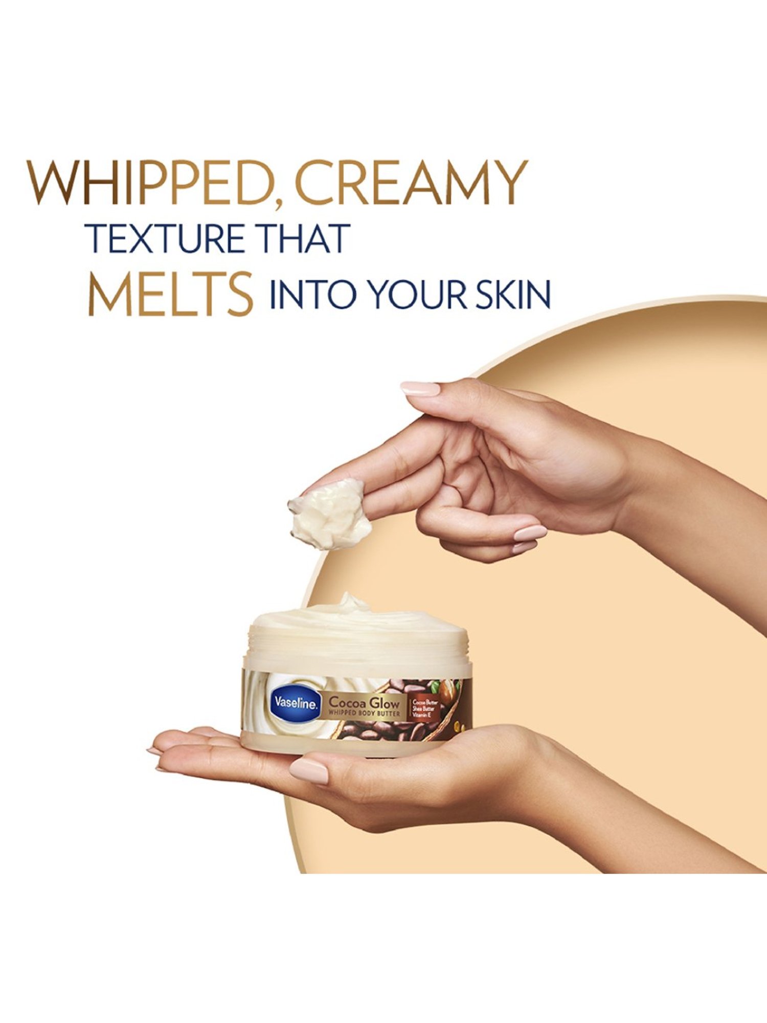 Vaseline Cocoa Glow Whipped Body Butter - 180 gm