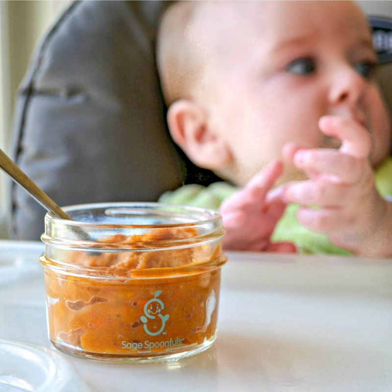 Sage Spoonfuls Glass Make in Bulk 6pk Baby Food Storage Container - Clear - 4oz/8oz