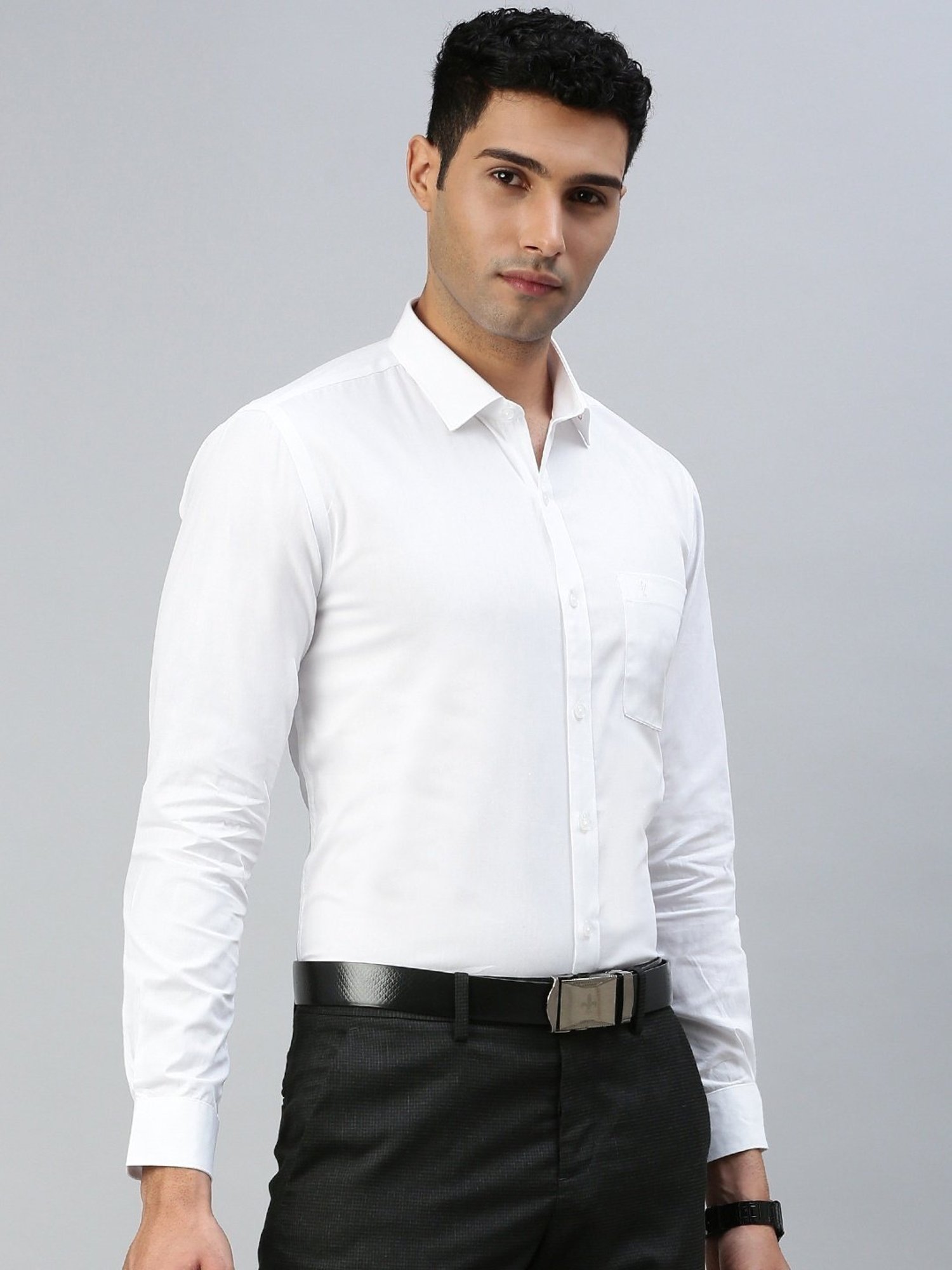 Ramraj White Cotton Regular Fit Shirt - Pack Of 2
