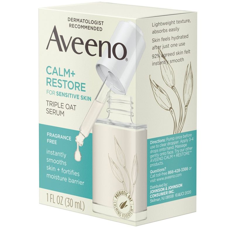 Aveeno Calm and Restore Triple Oat Serum - 1 fl oz
