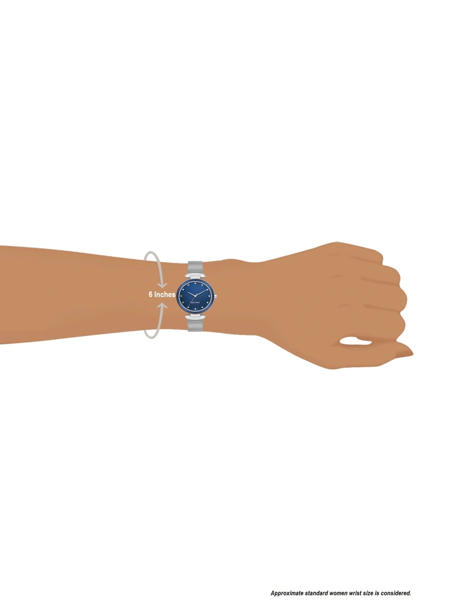 Nine West NW-2949NVSV Analog Watch for Women