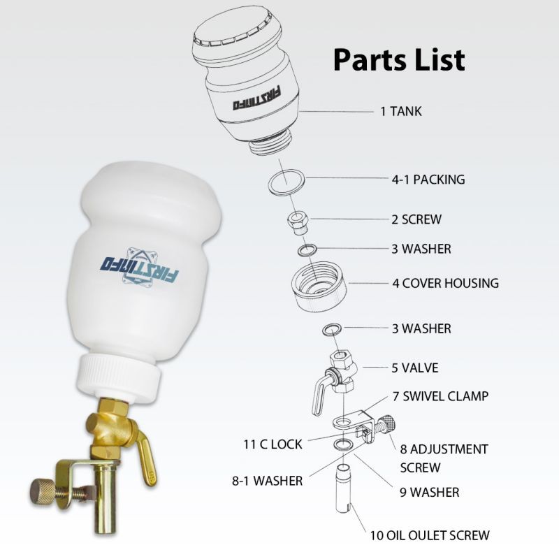 FIRSTINFO 1 Liter Brake Service / Universal Automatic Brake Fluid Dispensing Refilling Bottle Bleeder Bottle