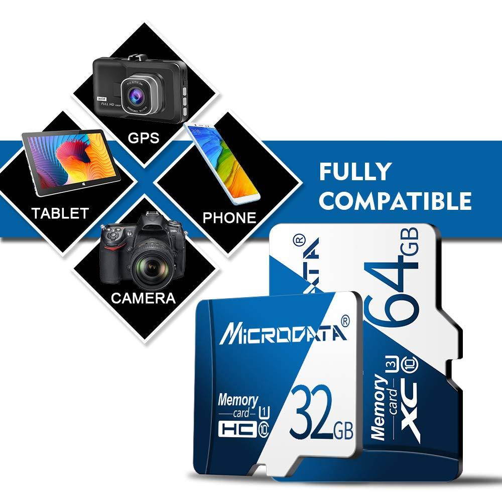 Microsd High Speed Memory Cards 4GB 8GB 16GB 32GB 64GB 128GB SD Adapter Memory Flash Card for Drone Camera Memory Card - Blue