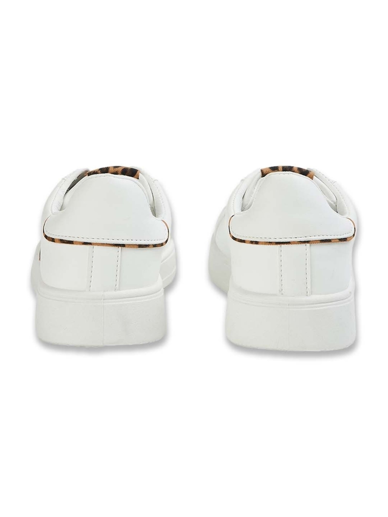 Ginger by Lifestyle Women's Pearl White & Tan Sneakers