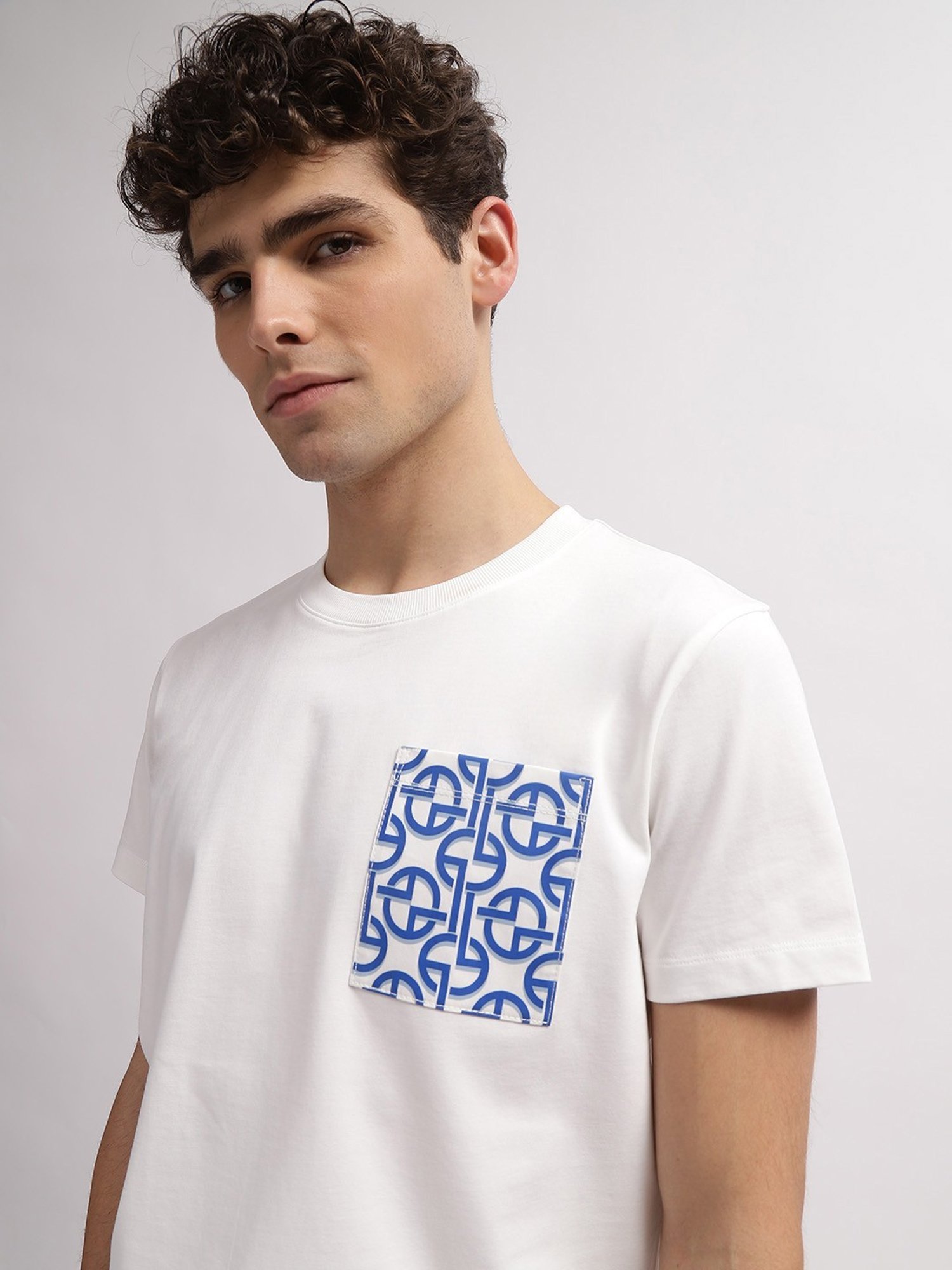 Gant Off White  Regular Fit Printed T-Shirt