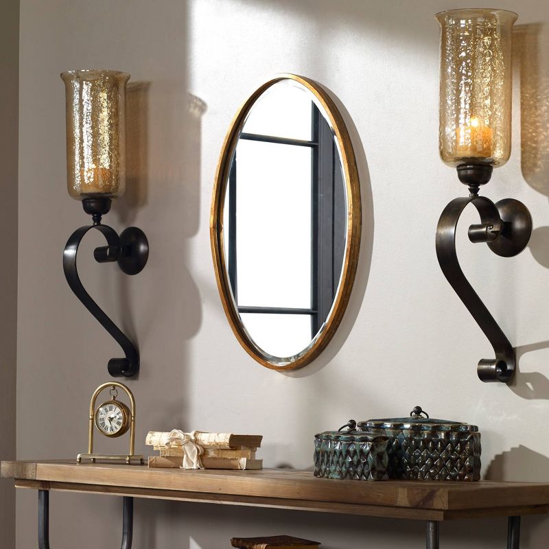 Oval Herleva Decorative Wall Mirror Gold - Uttermost