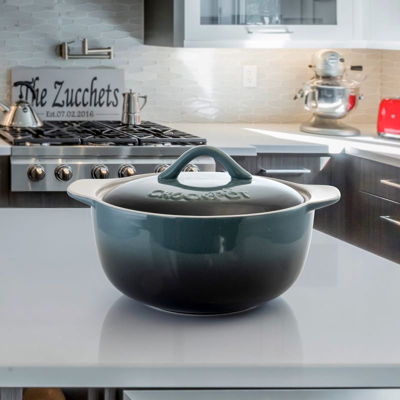 Crock-Pot 2.3 Quart Artisan Casserole with Lid in Gradient Gray