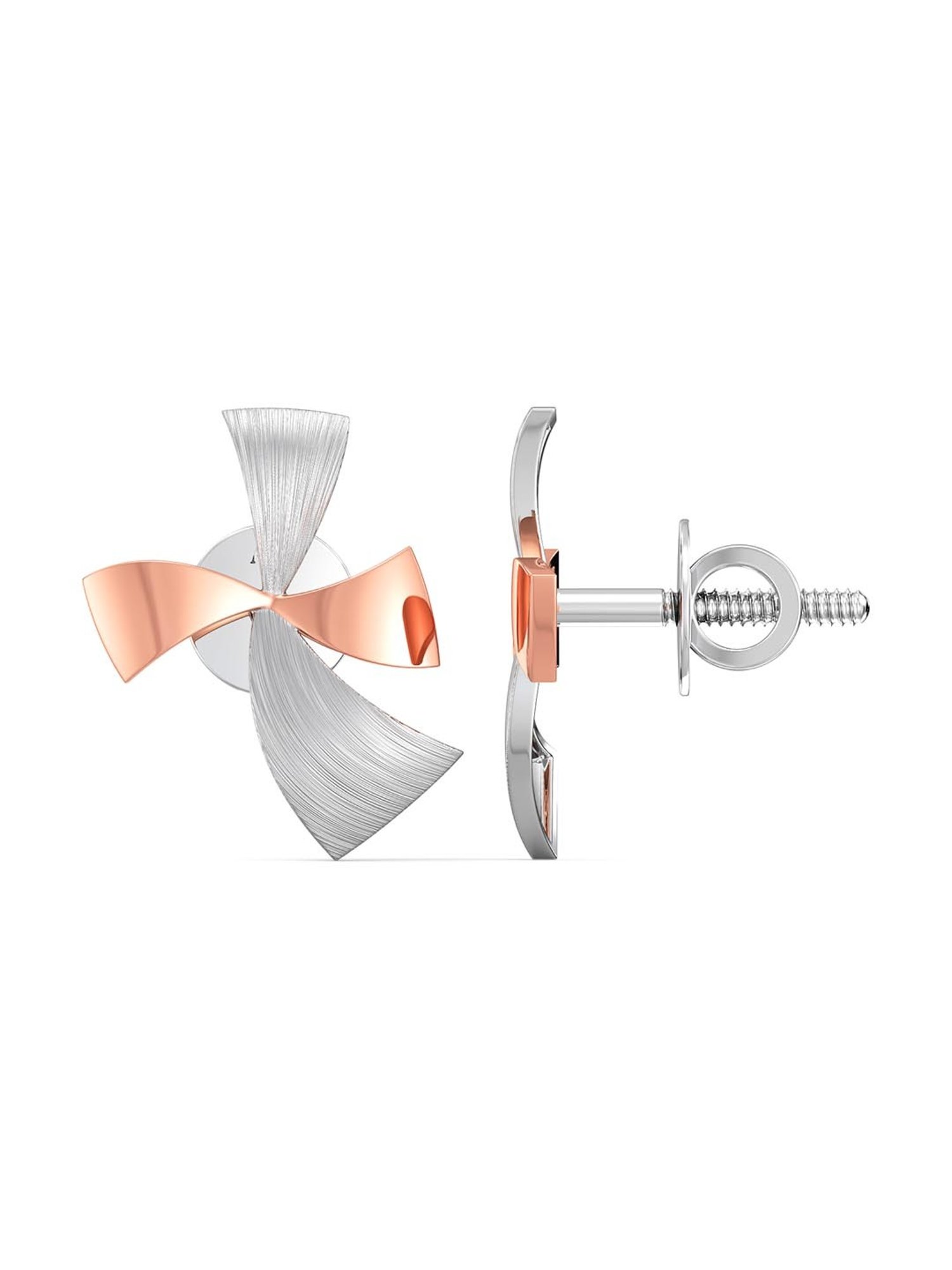 Joyalukkas 950 Platinum Glamorous Tearstud Earrings