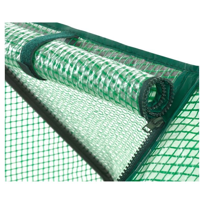 Compact Outdoor Seed Starter Greenhouse Cloche With Pe Protection Cover For Protected Gardening - Green - Ogrow