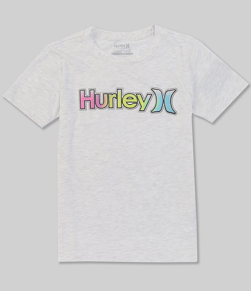 Hurley Big Boys 8-20 Short-Sleeve Faux Touch Logo Tee