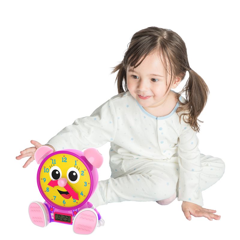 The Learning Journey Telly Jr.Teaching Time Clock Pink