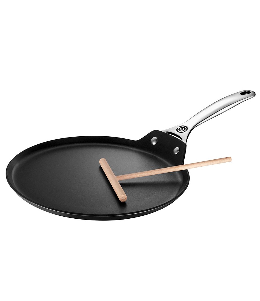 Le Creuset Toughened Nonstick Pro 11#double; Crepe Pan with Rateau