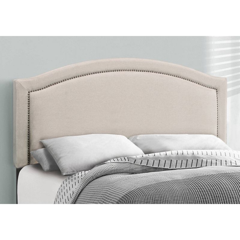 Queen Size Bed Linen with Brass Trim Beige - EveryRoom