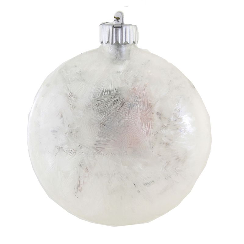 Holiday Ornament 5.25" Cardinal Flat Glass Disk Red Bird Christmas  -  Tree Ornaments