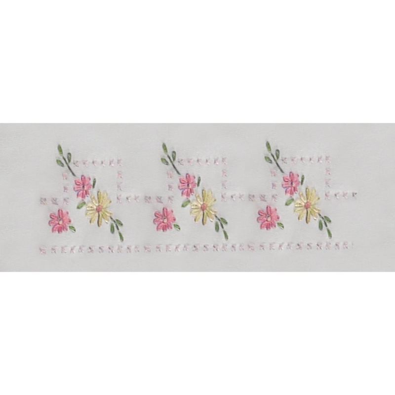 Bucilla Stamped Embroidery Pillowcase Pair 20"X30"-Pretty Posies
