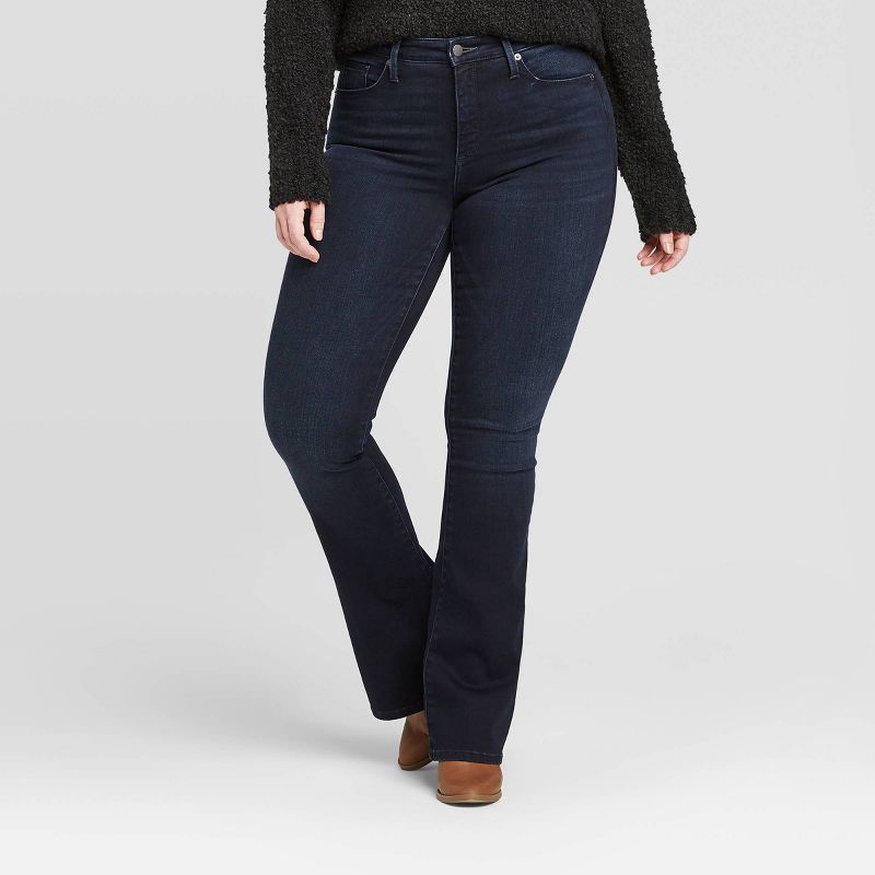 Sail Blue Wide Leg Pocketed High Waist Jeans