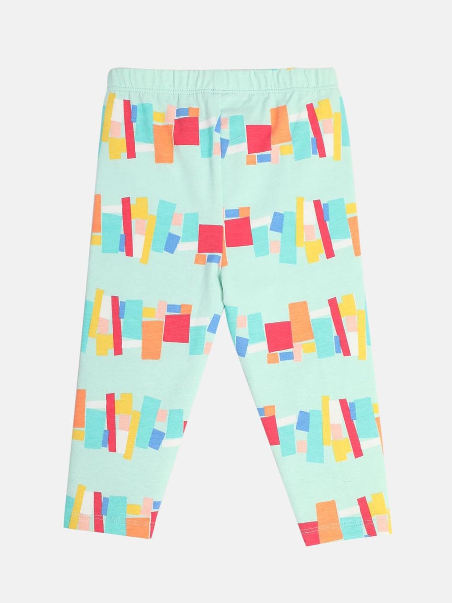 MINIKLUB Girls Multicolor Cotton Printed Full Sleeves Legging