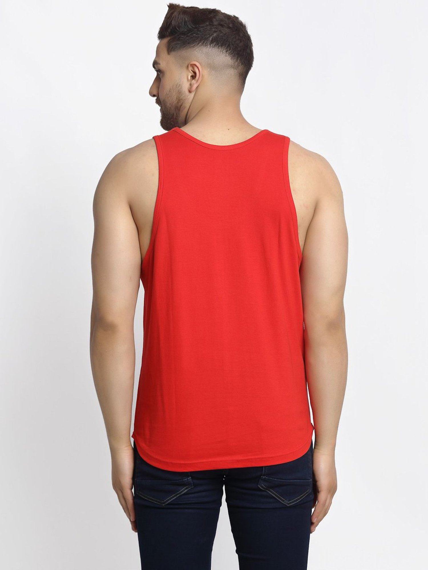 Friskers Multi Cotton Slim Fit Vest - Pack of 2