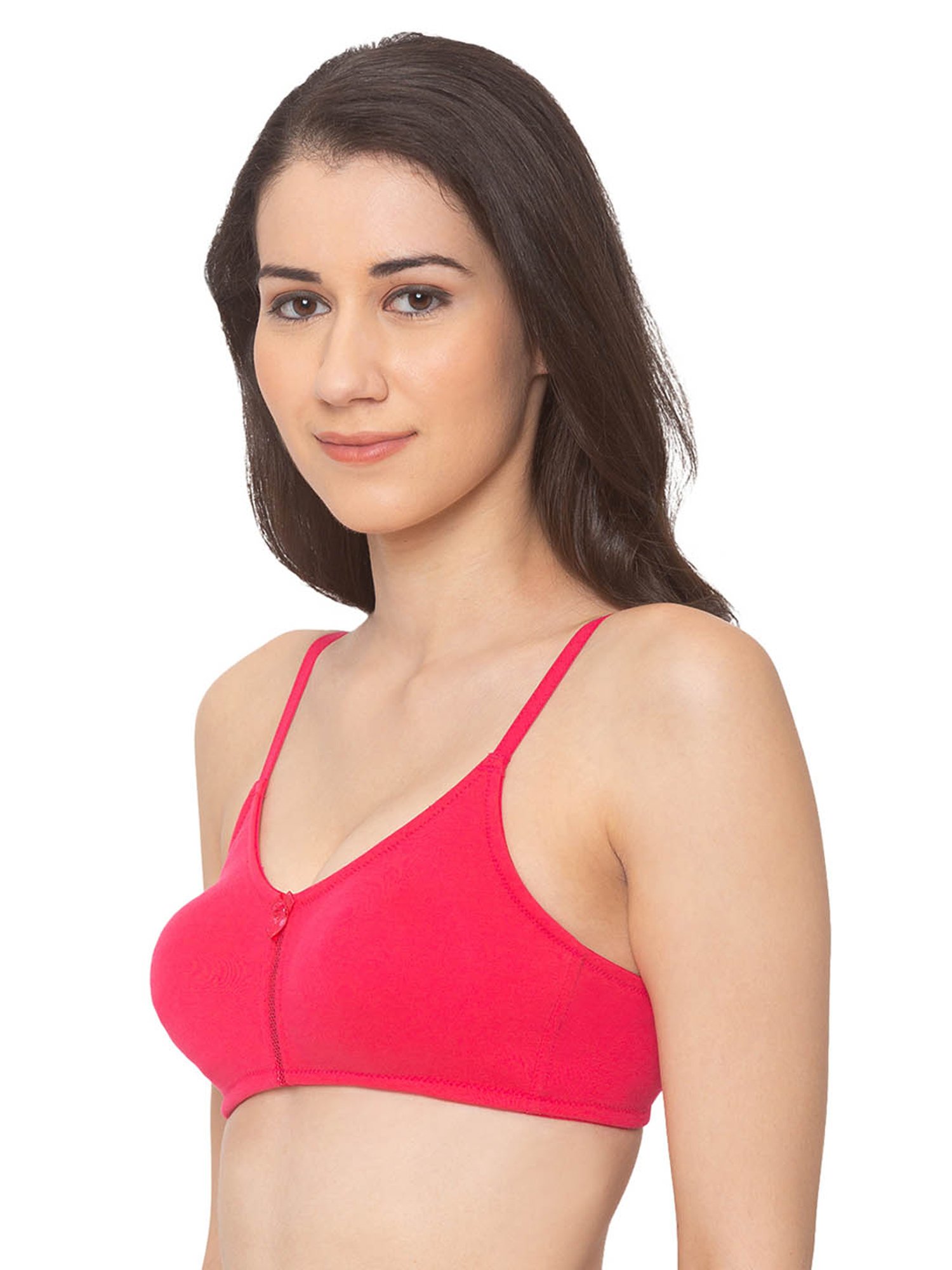 Candyskin Pink Non Wired Non Padded Full Coverage Bra