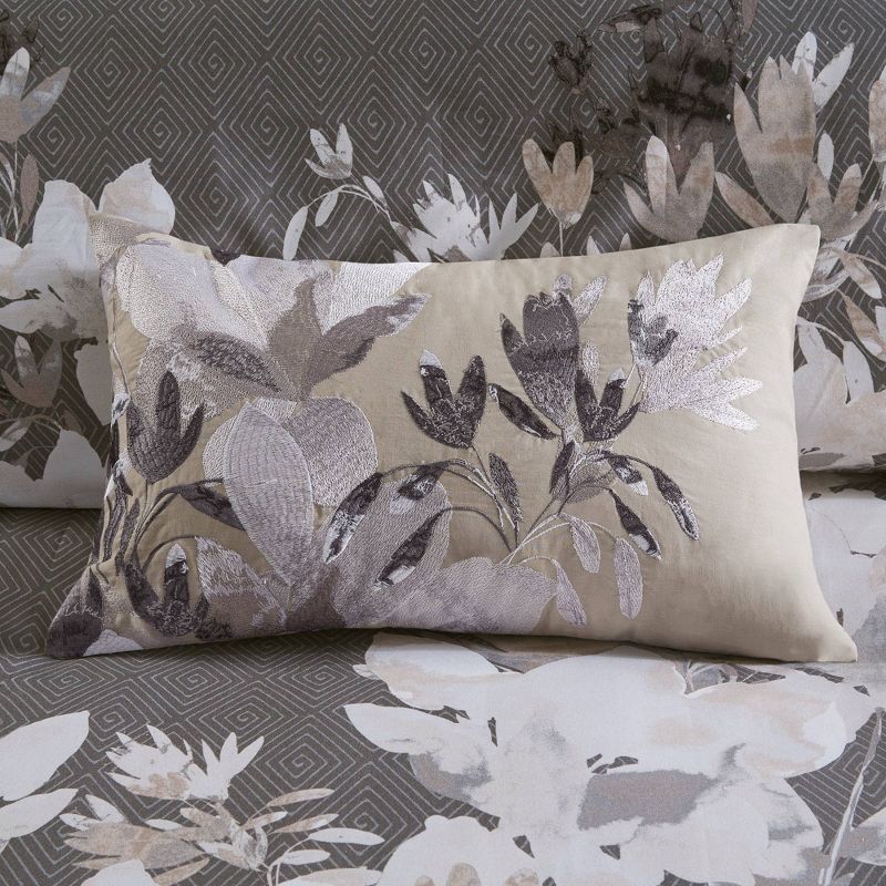 12"x20" Oversize Odessa Cotton Lumbar Throw Pillow Neutral - N Natori