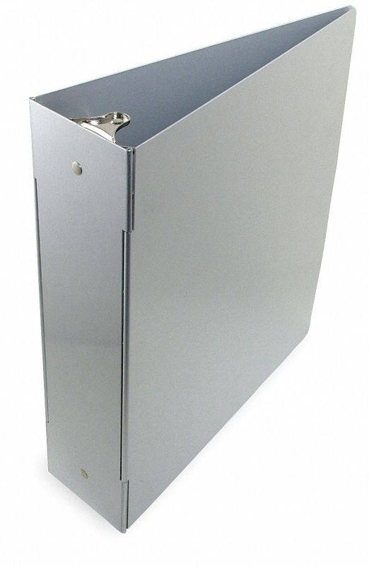 Saunders 2" 3-Ring Binder, Silver, 525-Sheet Capacity Silver  Aluminum 00605