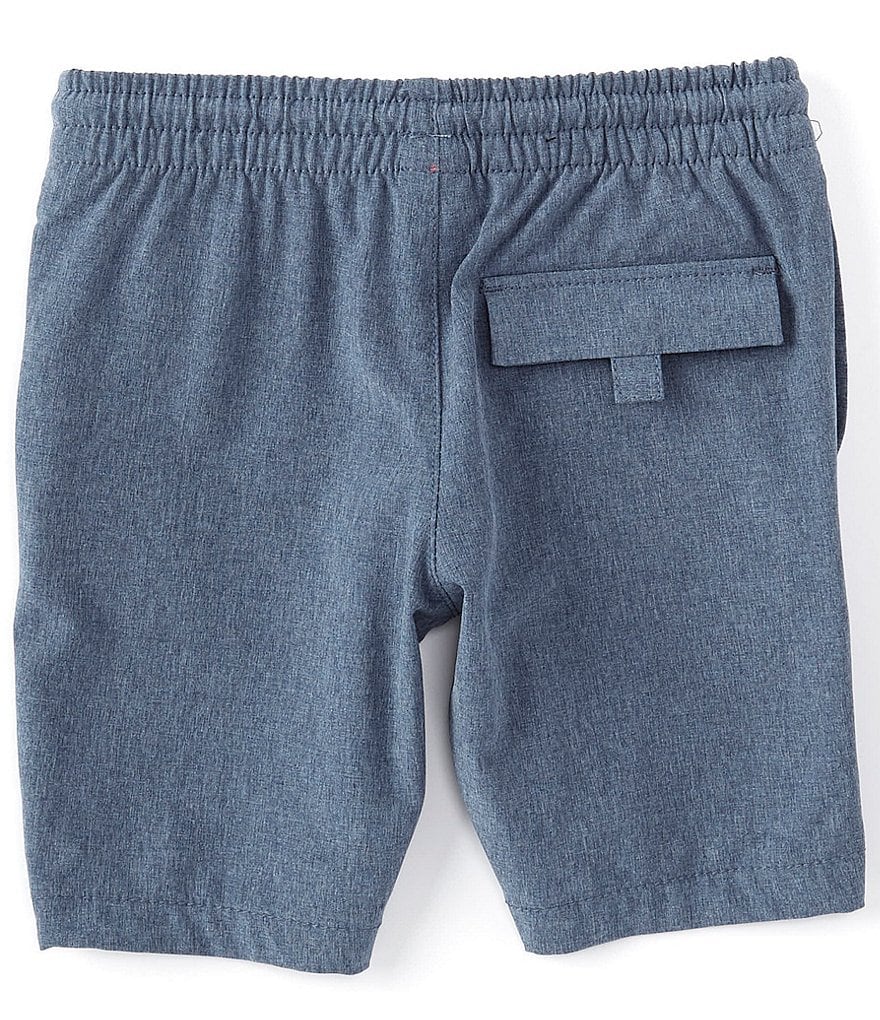 First Wave Little Boys 2T-7 Pull-On Crosshatch Synthetic Shorts