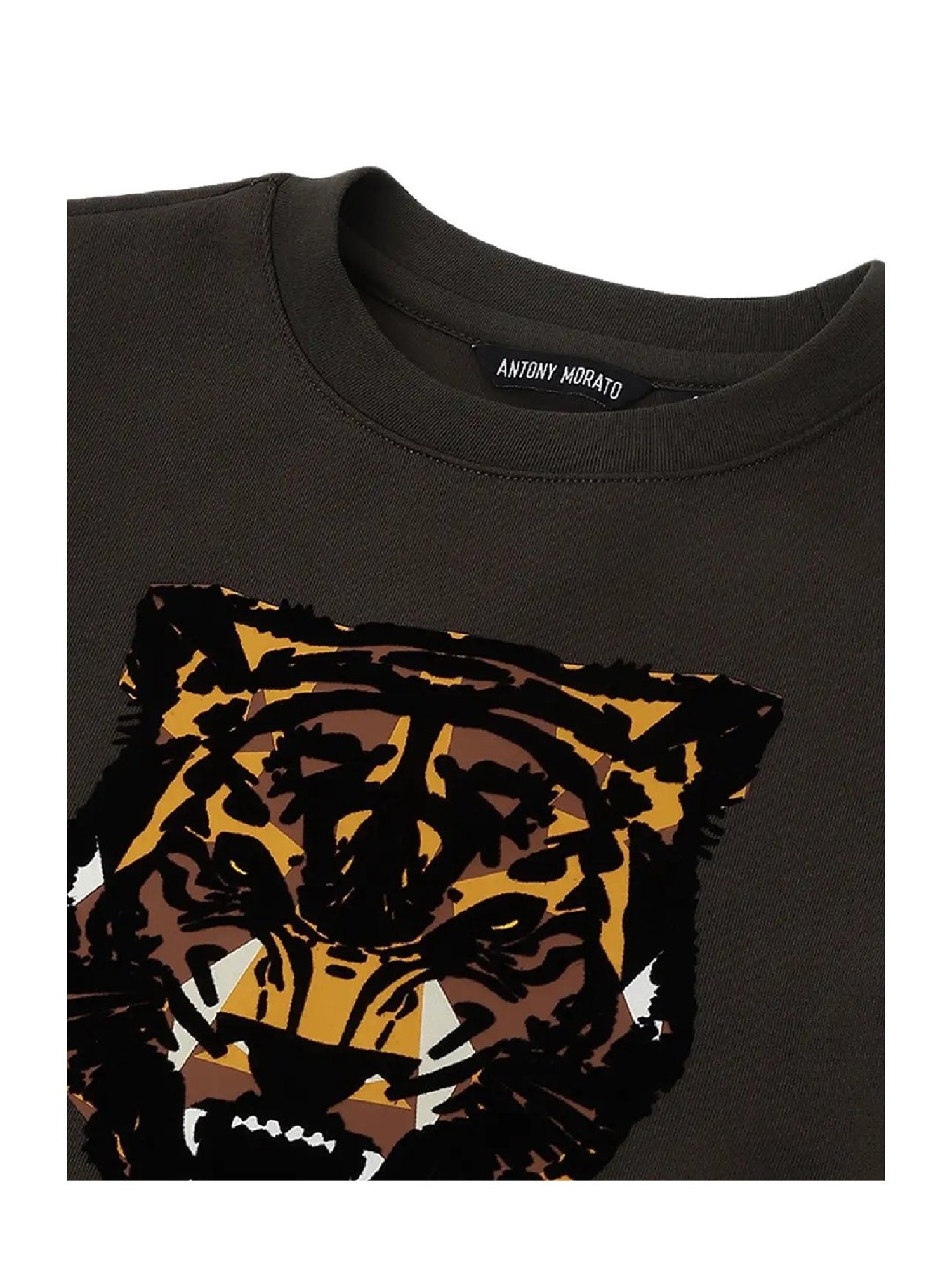 Antony Morato Kids Dark Green Printed  Sweatshirt