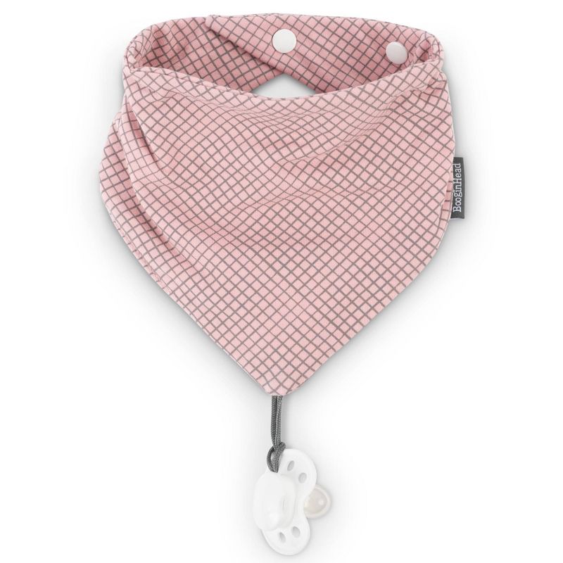 BooginHead Teether & Pacigrip Bib - Pink Arrows 2pk