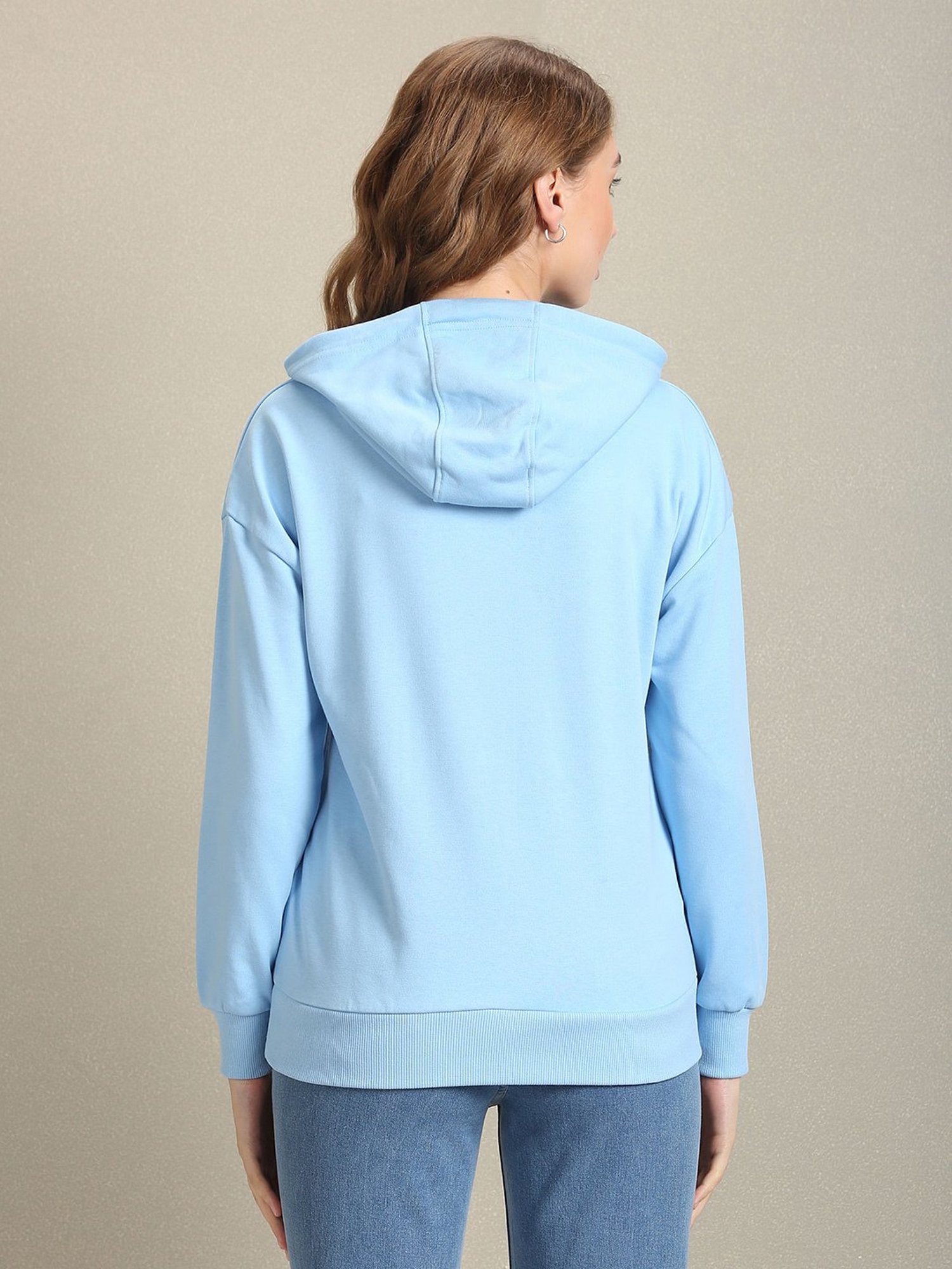 U.S. Polo Assn. Light Blue Regular Fit Hoodie