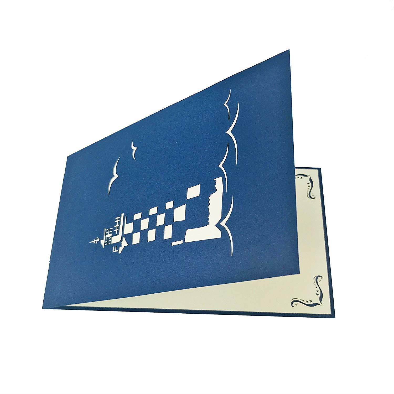 Lighthouse - WOW 3D Pop Up Greeting Card for All Occasions - Birthday, Congratulations, Good Luck, Anniversary, Get Well, Love, Good Bye