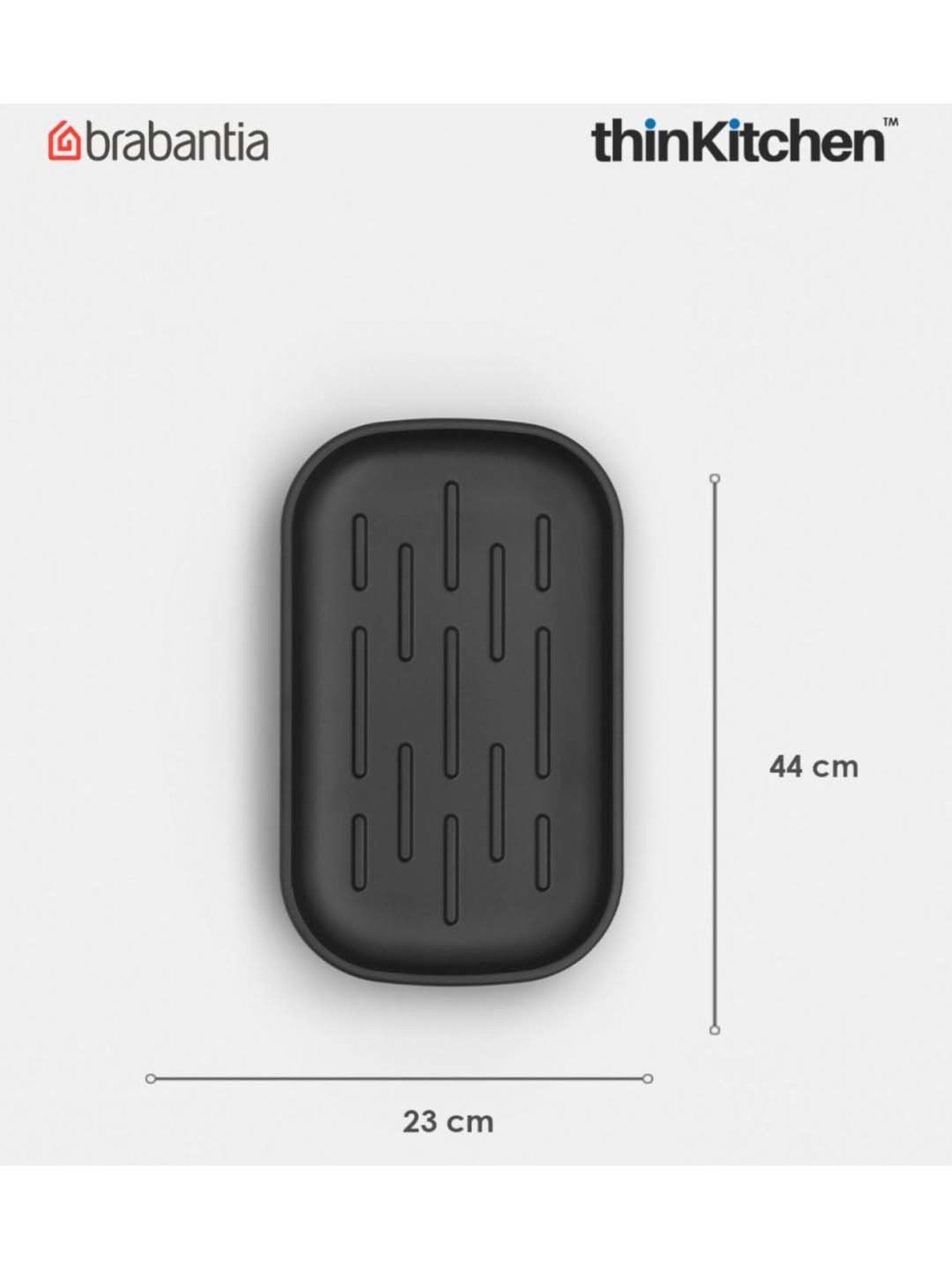 Brabantia Dark Grey Plastic Renew Soap Dish