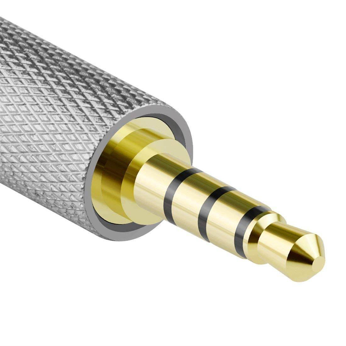 Geekria Apollo 3.5mm Balanced Male to 2.5mm Balanced Female Audio Jack Adapter, 3.5mm (1/8inch) to 2.5mm, Male to Female Plug Adapter, Gold Plated Convert Connector Adapter