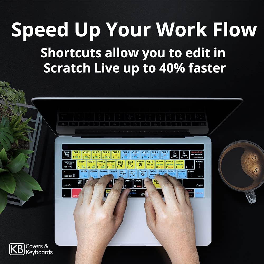 KB Covers Serato DJ & Scratch Live Keyboard Cover Compatible with 13  MacBook Air, MacBook & MacBook Pro | Dust Water & Dirt Resistant Silicone Skins