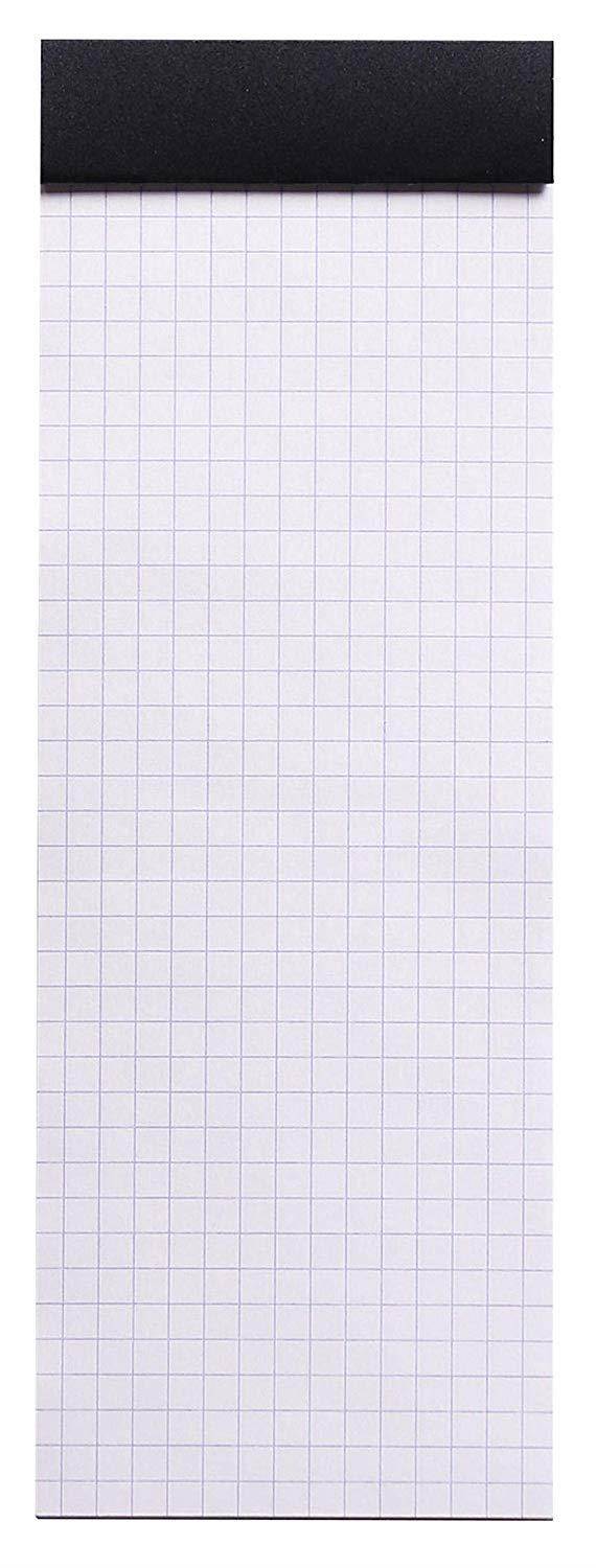 Rhodia Classic Black Notepad 3x8.25 Grid