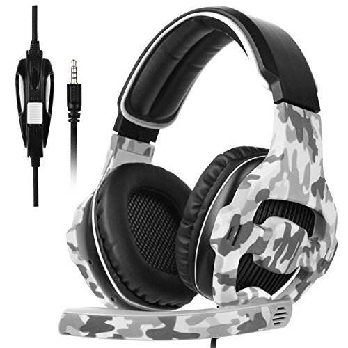 PS4 Xbox One Gaming Headset, SADES 810 PC Gaming Headphone 3.5mm Jack Stereo Sound Over-ear Headphone with Microphone Volume Control