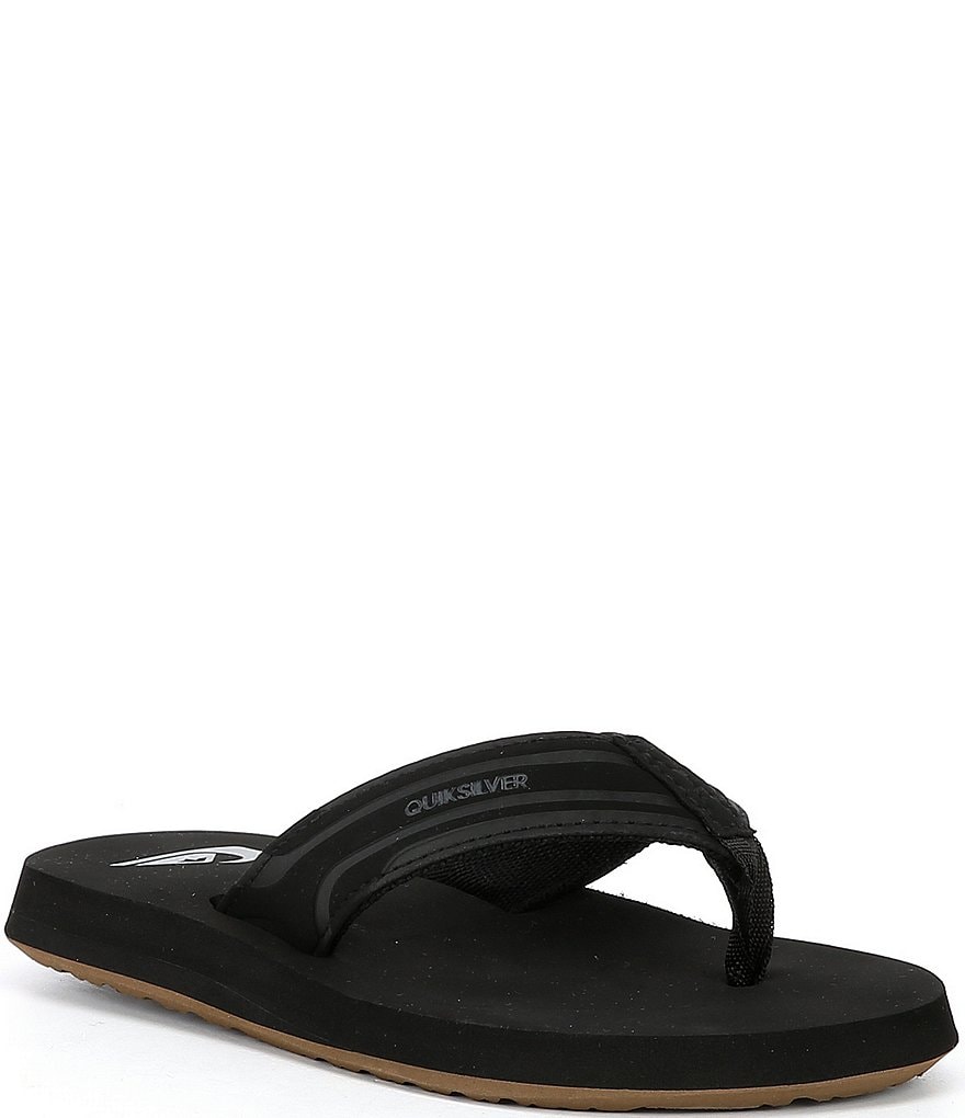 Quiksilver Boys' Monkey Wrench Suede Flip Flops (Youth)