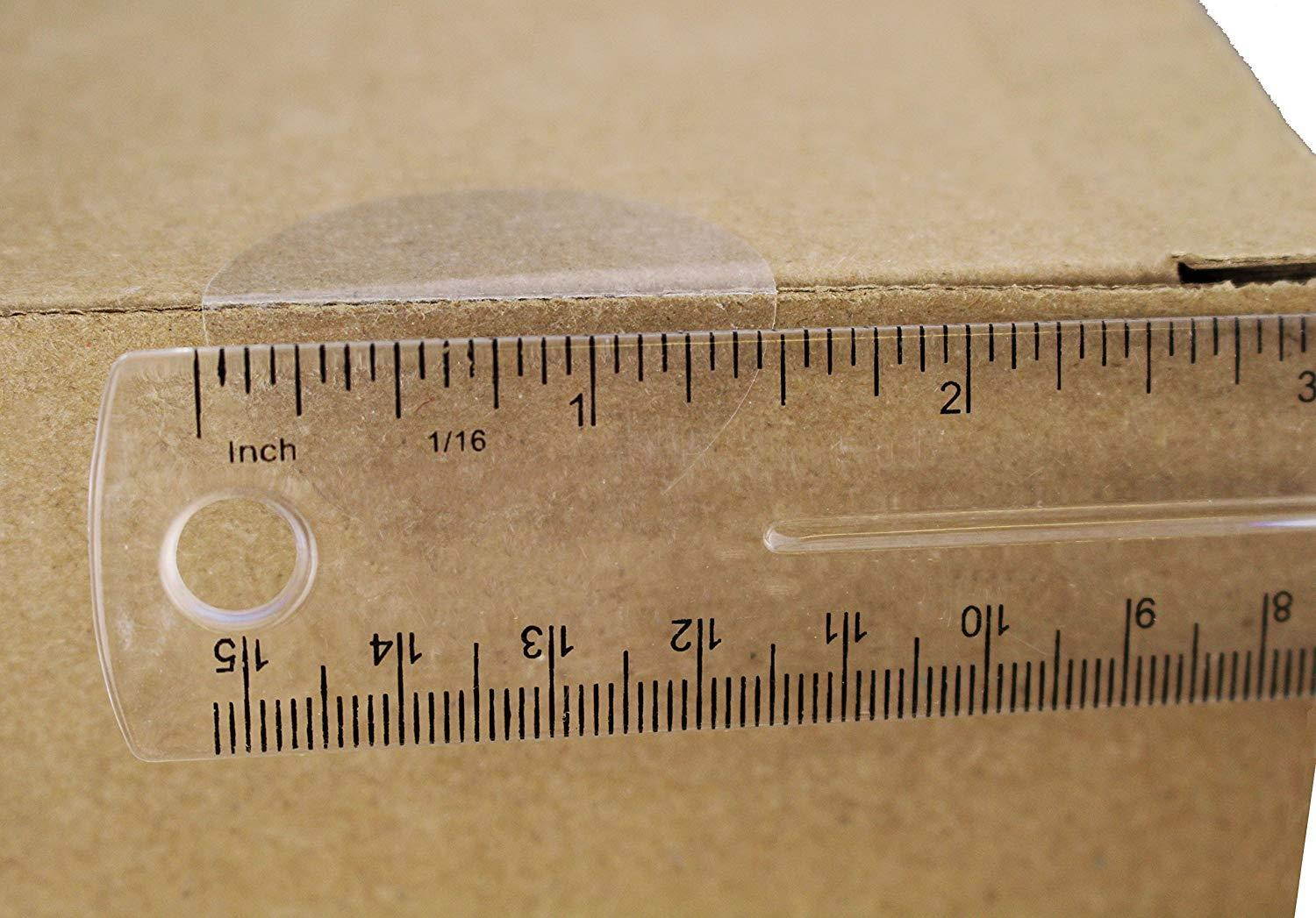 ChromaLabel 1-1/2 inch Clear Wafer Seals (5,000/Roll, Perforated)