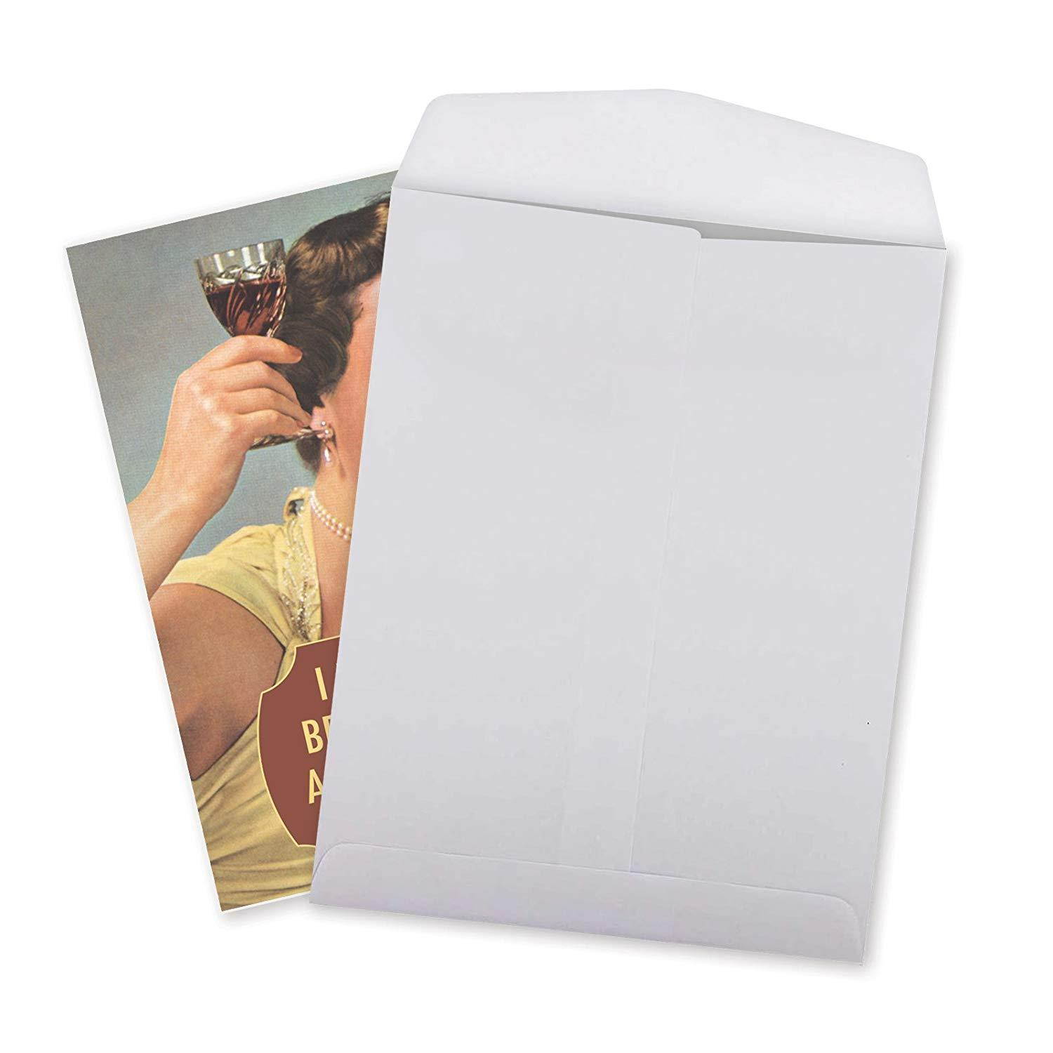 J4077BDG Jumbo Funny Birthday Card: Drink Coffee and Wine; With Envelope (Extra Large Size: 8.5" x 11")
