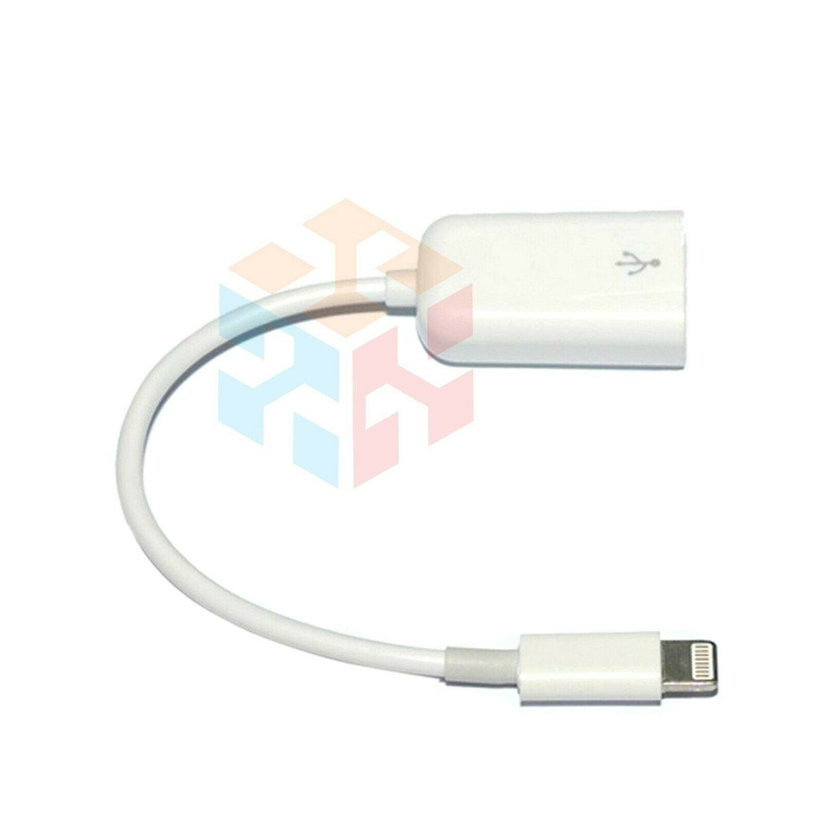 For iPhone 5 5s 6 6s Plus 7/XS/XR/X 8 Pin Male To USB Female OTG Adapter Cable
