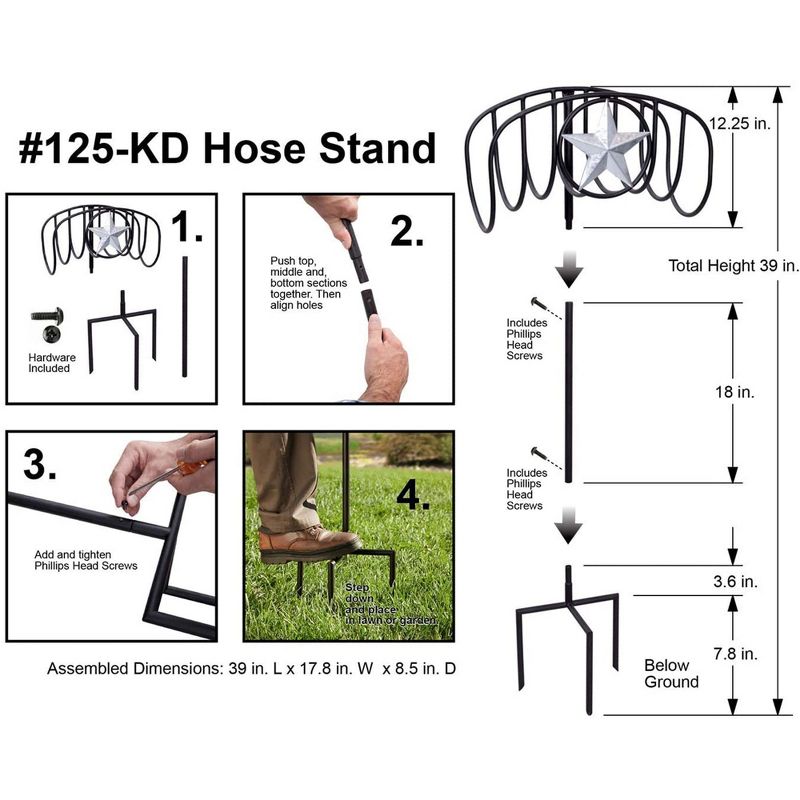 Suncast Swivel Smart Trak Hose Hideaway 225 Foot Hose Reel Storage Bin (3 Pack)