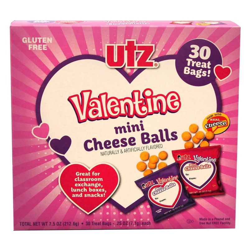 Utz Valentine's Exchange Cheese Balls - 7.5oz