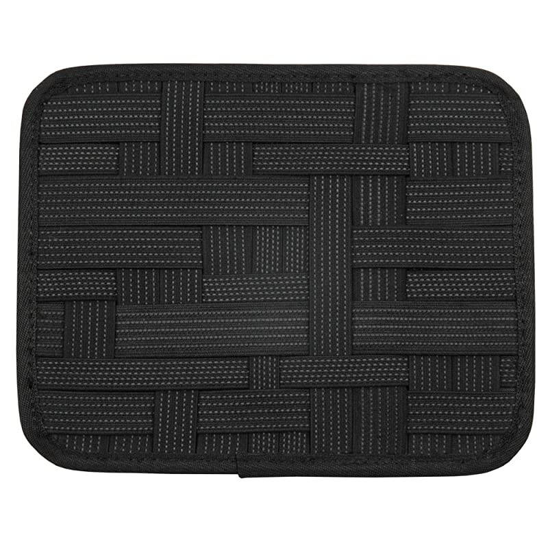 Elastic Electronics Organizer Board Electronic Accessories Travel Gadget Organizers Storage Case Bag for USB Cables Cosmetics Brush Pens 1024 x 512 Inches Black