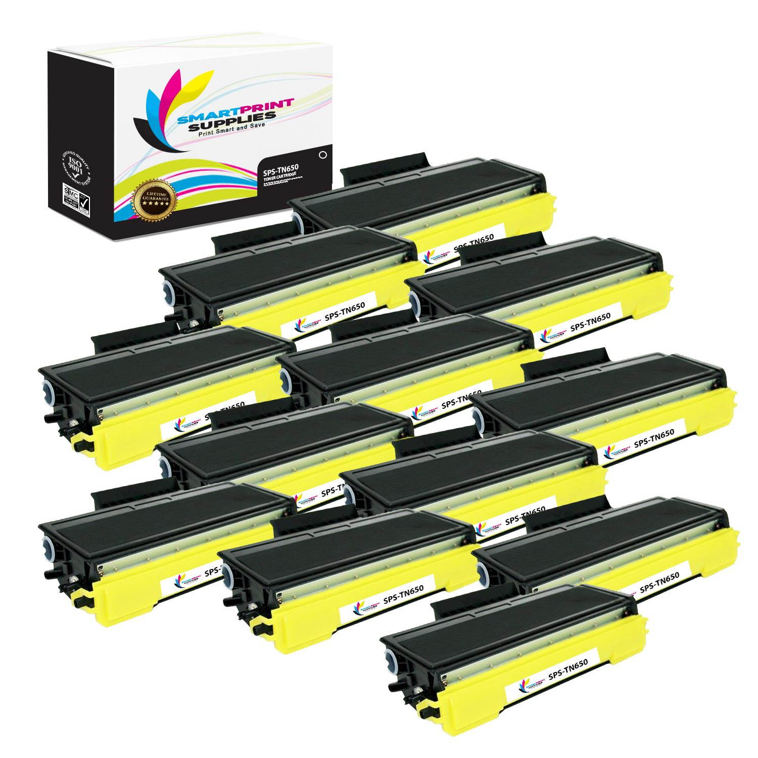Smart Print Supplies Compatible TN650 TN620 Black High Yield Toner Cartridge Replacement for Brother HL-5340 D 5350DN 5370DW, DCP-8080DN 8085DN, MFC-8480DN 8490DN Printers (8,000 Pages) - 12 Pack