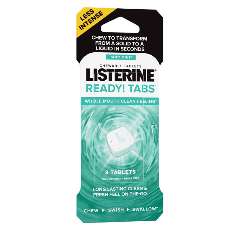 Listerine Ready Tabs Soft Mint - Trial Size - 8ct