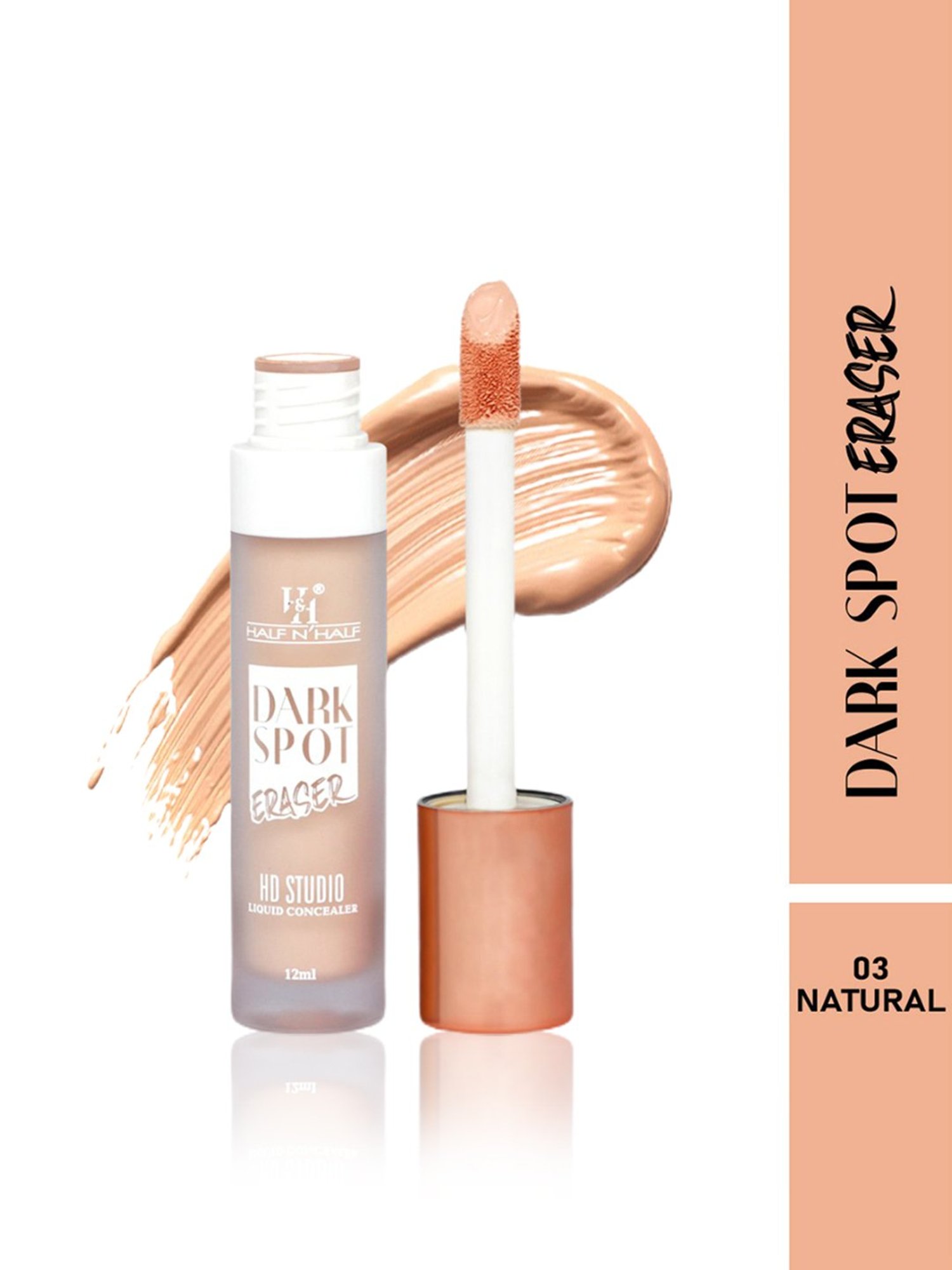 Half N Half Dark Spot Eraser HD Studio Liquid Concealer 03 Natural - 12 ml
