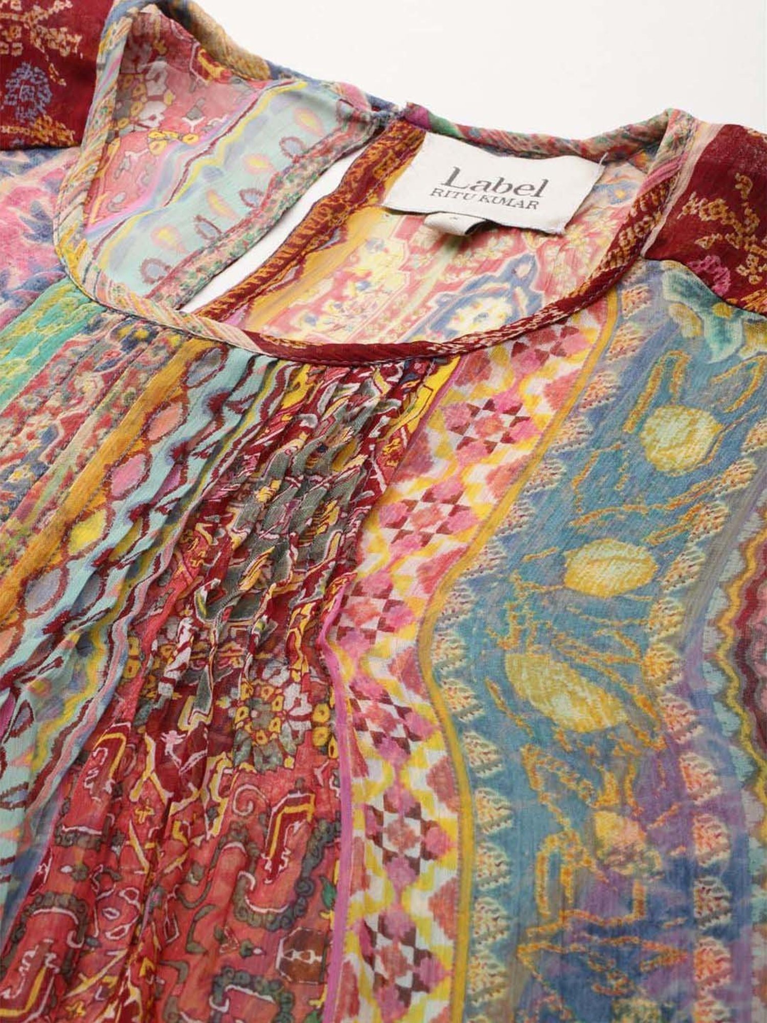 Label Ritu Kumar Multicolored Printed Top