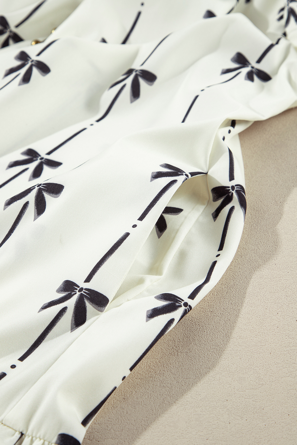 Black Leopard Patchwork Split Neck Ruffle Plus Size Dress