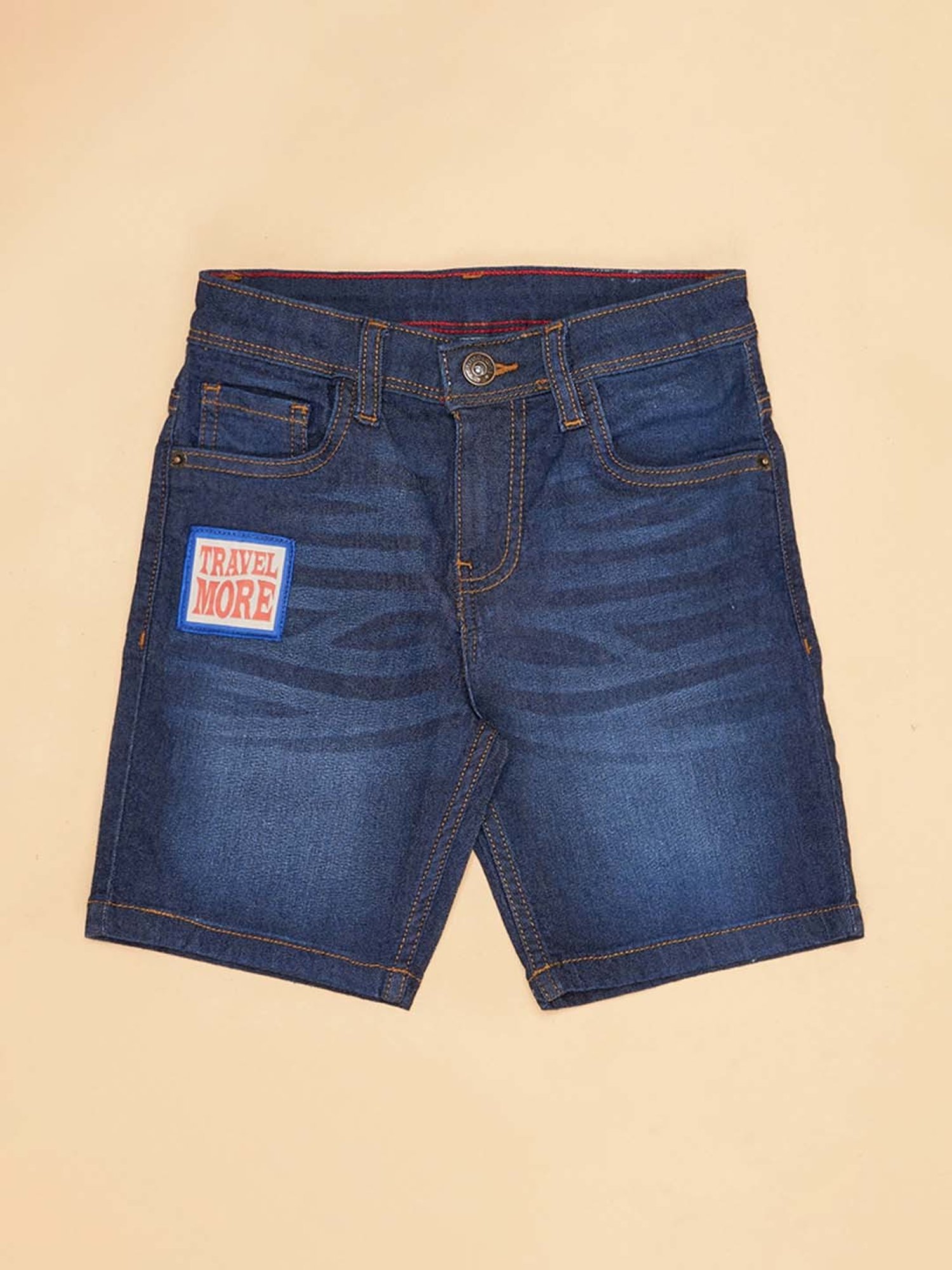 Pantaloons Junior Estate Blue Printed Shorts